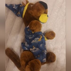 Vintage Scooby Doo Stuffed Animal In Pajamas